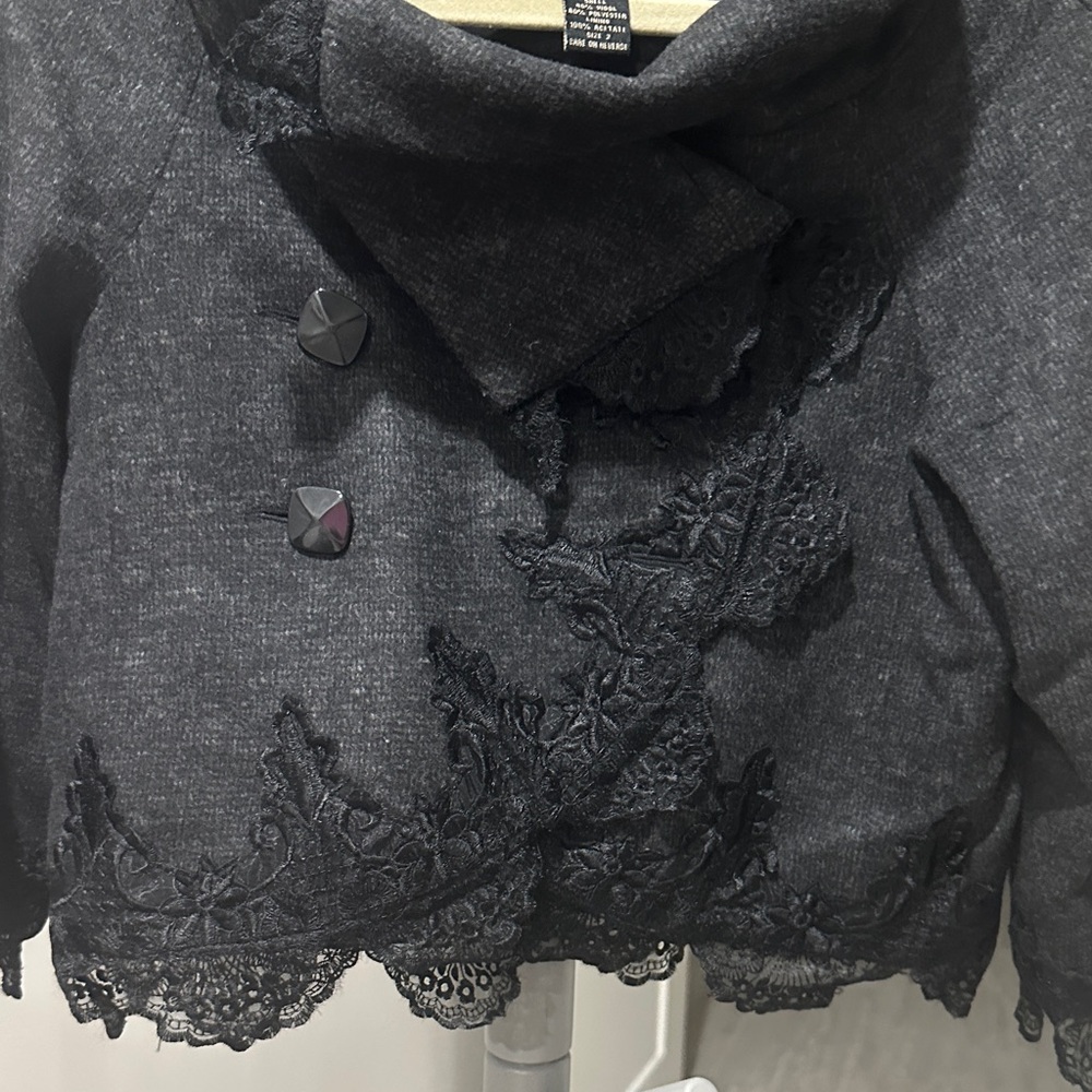 Jak & Rae Wool & Lace Jacket - Picture 4 of 9